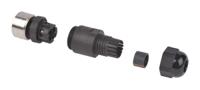 1200850005 Brad from Molex Circular Connector, 4 Contacts, Cable, M12 Connector, Plug, Male, IP69K, Ultra-Lock Series