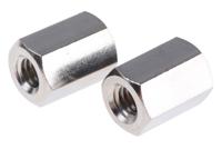 301410040050 Essentra Standoff, M4 x M4 Thread, 10mm Body, Brass, Female/Female