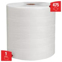 8377 WYPALL X80 Power Clean Heavy Duty Cloths  White Wipes for Hand Cleaning, Dry Use, Roll of 475, 315 x 310mm, Single