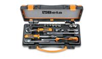 900asc10 BETA 17-Piece Imperial 1/4 in Standard Socket Set with Ratchet, 6 point