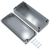 01061503 Rose Aluminium Standard Series Grey Die Cast Aluminium Enclosure, IP66, IK09, Grey Lid, 150 x 64 x 34mm
