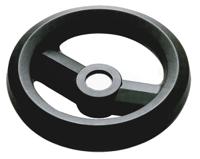 161-1970 RS PRO Black Glass-Fibre Reinforced Technopolymer Hand Wheel, 80mm diameter