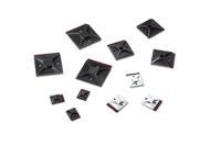 151-02244-mb3apt-a-pa66-bk HellermannTyton Self Adhesive Black Cable Tie Mount 19 mm x 19mm, 4.4mm Max. Cable Tie Width