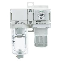 ac40b-f04d-d SMC AC20B-D Filter Regulator, G 1/4, Automatic, AF20-F02-C-D