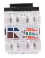 ksj-00032-bk Molex Premise Networks Cat5e RJ45 8 Port Jack, UTP Shielding