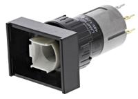 31-461036 EAO 31 Series Illuminated Push Button Switch, Latching, PCB, 16mm Cutout, SPDT, 42V ac/dc, IP40
