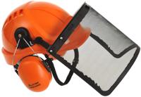124-8247 Portwest Black Flip Up ABS (Helmet) Face Shield with Chin, Ear Guard , Resistant To Extreme Temperatures, Lateral