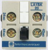 la1sk11 Schneider Electric Auxiliary Contact, 2 Contact, 1NC + 1NO, Front Mount