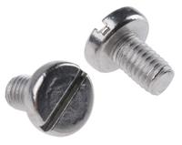 189-434 RS PRO Slot M5 Pan A4 316 Stainless Steel Machine Screws DIN 85 x 8.0mm
