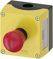 3su1801-0nb00-2aa2 Siemens SIRIUS ACT 3SU18 Series Twist Release Emergency Stop Push Button, Surface Mount, 22mm Cutout, SPDT, IP66, IP67,