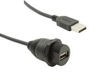 pxp0023a0m30a Bulgin USB 3.0, Female USB A to Male USB A, 300mm