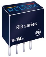 ri3-2415s Recom RI3 DC-DC Converter, 15V dc/ 200mA Output, 24 V dc Input, 3W, Through Hole