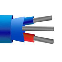 200-0629 RS PRO Type T Thermocouple Cable/Wire, 25m, Screened, PVC Mylar Insulation, +105°C Max, 7/0.2mm