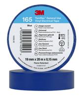3m-165-blue-19mm-x-20m 3M Temflex 165 Blue PVC Electrical Tape, 19mm x 20m