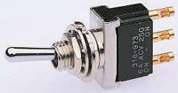 3-6437630-5 TE Connectivity Toggle Switch, Panel Mount, On-On, 4PDT, Solder Terminal, 125V ac