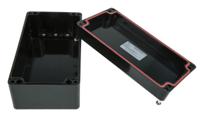 144-4457 RS PRO Black Glass Fibre Reinforced Polyester Junction Box, IP66, ATEX, IECEx, 220 x 120 x 90mm