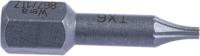 05066301001 Wera Torx Screwdriver Bit, TX 6 Tip, 1/4 in Drive, 25 mm Overall