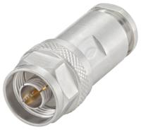 53s102-015n5 Rosenberger, Plug Cable Mount N Connector, 50Ω, Clamp Termination, Straight Body