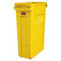 1956188 Rubbermaid Commercial Products Slim Jim 23gal Yellow Polypropylene Waste Bin