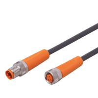 evc518 ifm electronic Male 3 way M8 to Female 3 way M8 Communication Cable, 15 m