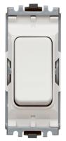 k4910whi MK Electric 1 Way White Rocker Switch Grid Module 20A, Grid Plus Series