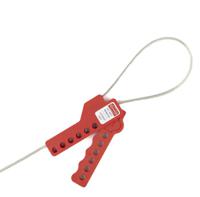 lok013 Spectrum Industrial Grey, Red Polyurethane Cable Lockout