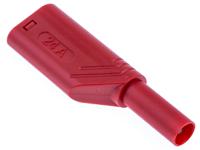 934099101 Hirschmann Test & Measurement Red Male Banana Plug, 4 mm Connector, Screw Termination, 24A, 1000V, Nickel Plating
