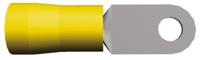 52043-3 TE Connectivity, PLASTI-GRIP Insulated Ring Terminal, M6 Stud Size, 16.77mm² to 26.65mm² Wire Size, Yellow