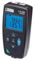 p01654822 Chauvin Arnoux CA 1822 Wired Digital Thermometer for Multipurpose Use, E, J, K, N, R, S, T Probe, 2 Input(s), +1200 (J)