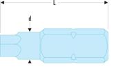 enh204 Facom Hexagon Screwdriver Bit, 4 mm Tip