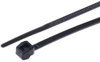 118-04700-t18ros-pa66hs-bk HellermannTyton Cable Tie, Outside Serrated, 100mm x 2.5 mm, Black Polyamide 6.6 (PA66), Pk-100