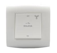alf4713whw Contactum White Rocker Light Switch, 1 Way, 1 Gang, Alfanar