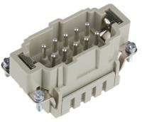 09330102616 HARTING Heavy Duty Power Connector Insert, 16A, Male, Han ES Series, 10 Contacts