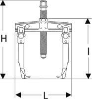 u306a140 Facom Hydraulic Bearing Puller, 7 → 140 mm Capacity, 3t Force