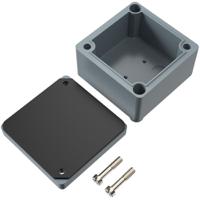 02060603 Rose Polyester Standard Series Grey Glass Fibre Reinforced Polyester Enclosure, IP66, IK08, Grey Lid, 55 x 55 x 36.7mm