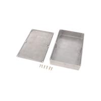 1590dd Hammond 1590 Series Natural Die Cast Aluminium Enclosure, IP54, Natural Lid, 188 x 120 x 37mm