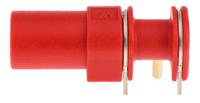 669040-22 Staubli Red Female Banana Socket, 4 mm Connector, Solder Termination, 24A, 1000V, Gold Plating