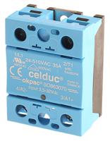 so863070 Celduc SO8 Series Solid State Relay, 40 A Load, Panel Mount, 510 V rms Load, 32 V Control