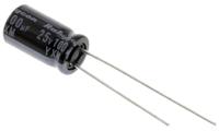 25yxm100mefc63x11 Rubycon 100μF Aluminium Electrolytic Capacitor 25V dc, Radial, Through Hole - 25YXM100MEFC6.3X11