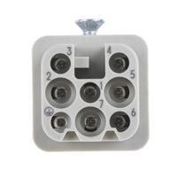 09210072732 HARTING Heavy Duty Power Connector Insert, 10A, Female, Han D Series, 8 Contacts