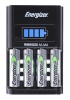 7638900307214 Energizer 1hr Charger Battery Charger For NiMH AA, AAA with UK plug, Batteries Included