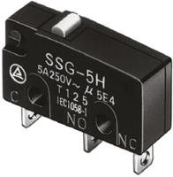 ssg-5l2p Omron Roller Lever Micro Switch, PCB Terminal, 5 A @ 125 V ac, SPDT, IP40
