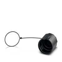 1414728 Phoenix Contact Black Protective Cap, Shell Size 29.9 x 30mm for use with Quickon Connection