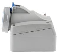 5-553-54 Legrand P17 Tempra Pro Series, IP66, IP67 Blue Surface Mount 2P+E Industrial Power Socket, Rated At 16A