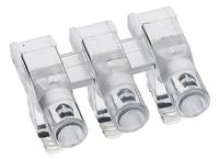 12711003 1271.1003 MENTOR, PCB Mounted 3-Way Right Angle LED Light Pipe, Clear Round Lens