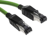 09457711153 HARTING, 20m Cat5, Green RJ45 to Male RJ45 Male, U/FTP Shielded, Terminated PVC Sheath