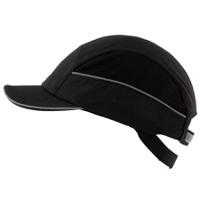 allc01v05 SURFLEX Black Standard Peak Bump Cap, ABS Protective Material
