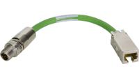09-48-541-1104-002 HARTING09 48 541, 200mm Cat5, Green M12 to Male RJ45 Female Polyurethane Sheath