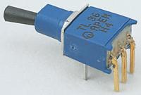 tl36w004000 APEM Toggle Switch, PCB Mount, On-On, SPST, Through Hole Terminal