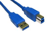 236-9155 RS PRO USB 3.0, Male USB A to Male USB B, 2m